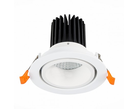 ST705.548.10 Св-к встр. Белый LED 1*10W 4000K 750Lm Ra>90 38° IP20 D102xH85 170-240V
