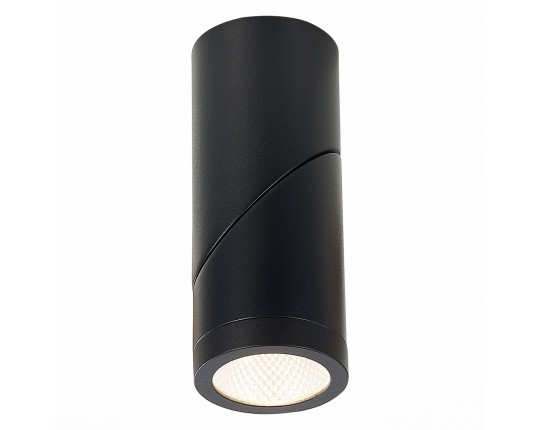 ST650.442.10 Светильник потолочный Черный LED 1*10W 4000K 800Lm Ra>90 38° IP44 D62xH151 165-265V