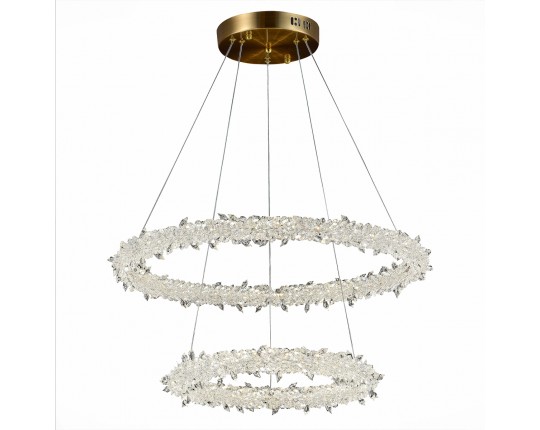 SL6105.203.02 Люстра подвесная ST-Luce Золотистый/Прозрачный LED 1*80W 3000 - 6500K