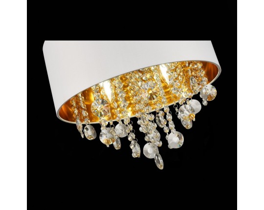 SL1350.503.04 Светильник подвесной ST-Luce Хром/Белый, Золотистый, Прозрачный E14 4*40W