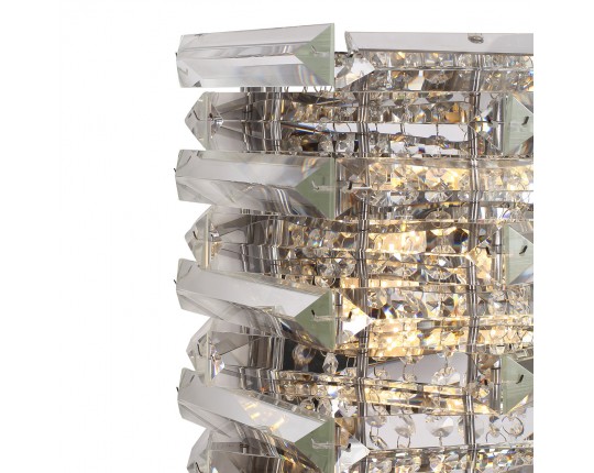 SL6137.101.02 Светильник настенный ST-Luce никель/прозрачный E14 2*40W