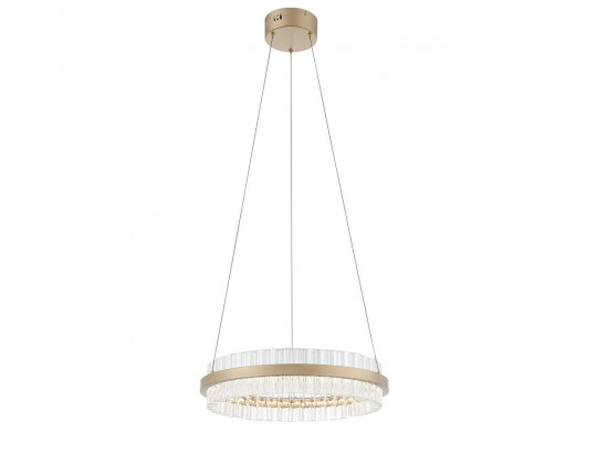 SL383.203.01 Светильник подвесной ST-Luce Золотистый/Золотистый, Прозрачный LED 1*34W 3000K
