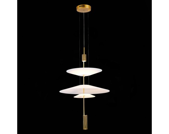 SL6101.213.01 Люстра подвесная ST-Luce Золотистый/Белый LED 1*15W 3000K