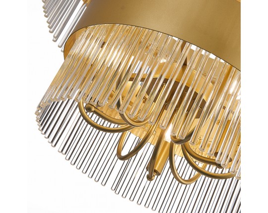 SL1225.203.09 Люстра подвесная ST-Luce Золотистый/Золотистый, Прозрачный E14 9*40W