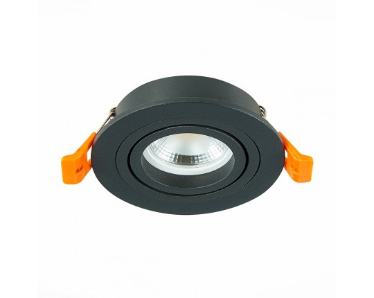 ST251.418.01 Св-к встр. Черный GU10 1*50W  IP20 L90xW90xH27 220V Без ламп