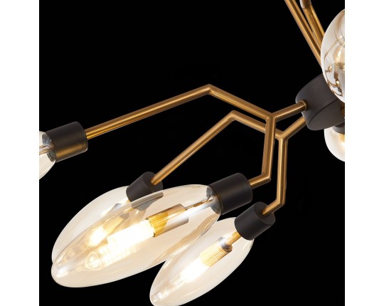 SL1174.303.12 Люстра потолочная ST-Luce Латунь/Коньячный G9 12*5W