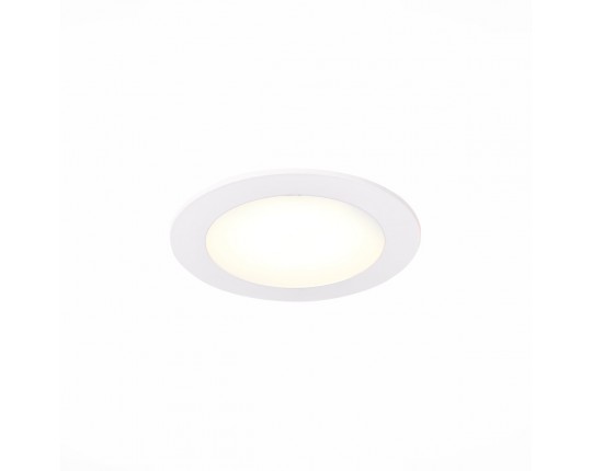 ST209.538.06 Св-к встр. Белый LED 1*6W 3000K 330Lm Ra80 110° IP20 D120xH8 90-265V