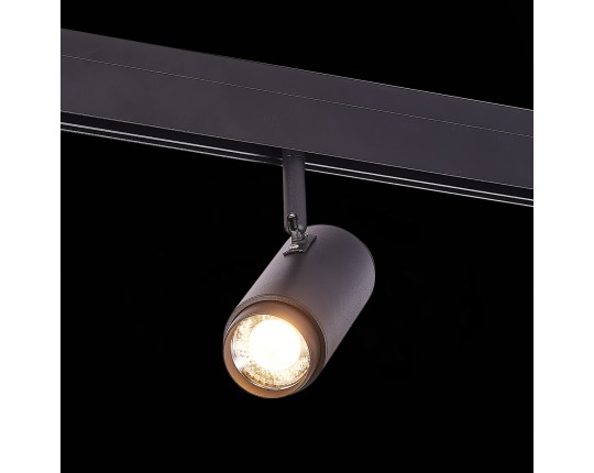 ST357.436.06 Магнитный трековый светильник ZOOM Черный LED 1*6W 3000K 667Lm Ra>80 10-60° IP20 L137xW