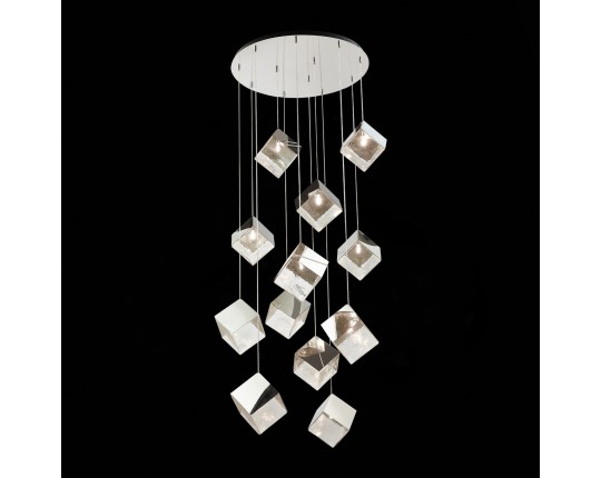 SL1182.103.12 Светильник подвесной ST-Luce Хром/Прозрачный, Хром G9 12*5W