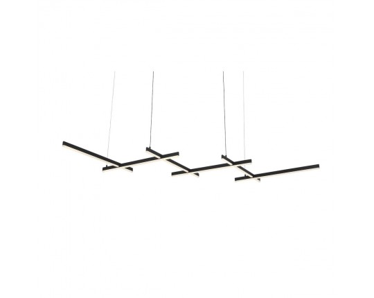 SL394.403.06 Люстра подвесная ST-Luce Черный/Белый LED 6*14W 4000K