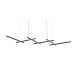 SL394.403.06 Люстра подвесная ST-Luce Черный/Белый LED 6*14W 4000K