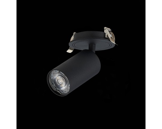 ST303.408.01 Св-к встр. Черный GU10 1*50W  L100xW54xH170 220V Без ламп
