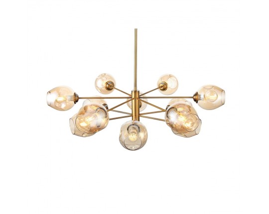 SL1500.203.12 Светильник подвесной ST-Luce Золотистый/Янтарный E14 12*40W