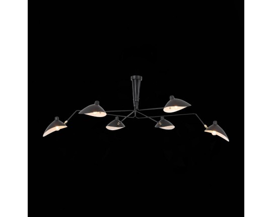 SL305.402.06 Люстра потолочная ST-Luce Черный/Черный, Белый E27 6*60W