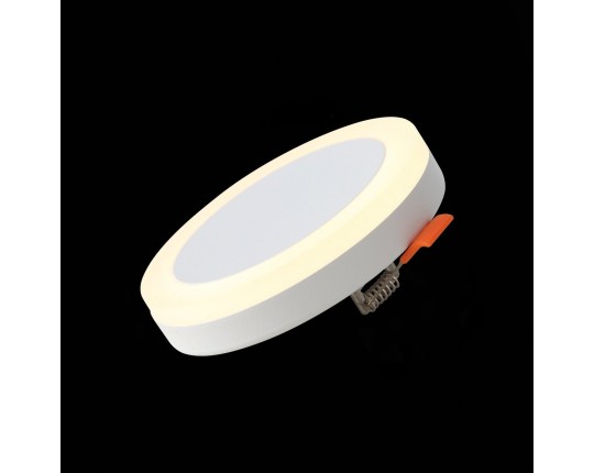 ST104.502.06 Светильник встраиваемый Белый LED 1*6W 3000K 468Lm Ra>80 120° IP20 D110xH20 170-240V
