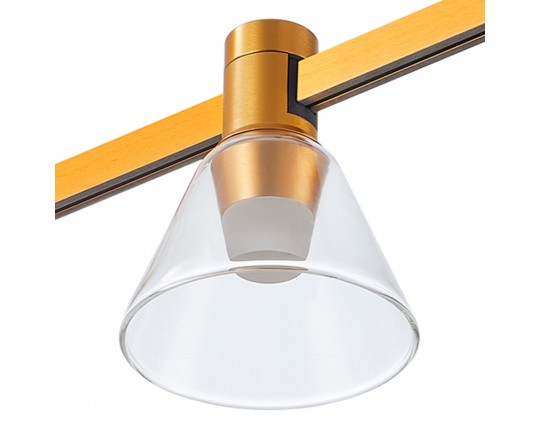 ST814.206.03 Магнитный трековый светильник FARM Золотистый LED 1*3W 3000K 89Lm Ra90 120 IP20 D90xH10