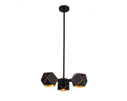 SL258.402.03 Люстра потолочная ST-Luce Черный/Черный, Золото E14 3*40W
