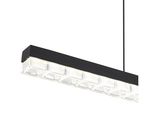 SL1018.423.01 Светильник подвесной ST-Luce черный/прозрачный LED 1*32W 4000K