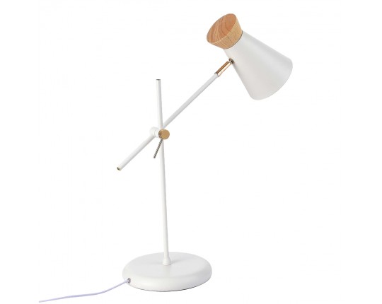 SLE1252-504-01 Прикроватная лампа Белый, Золотистый/Белый, Дерево E27 1*60W