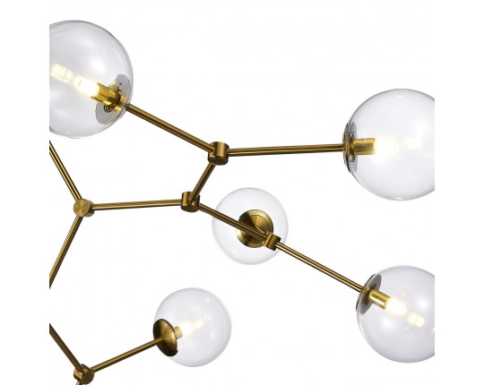 SL1506.203.08 Люстра подвесная ST-Luce Золотистый/Прозрачный E14 8*40W