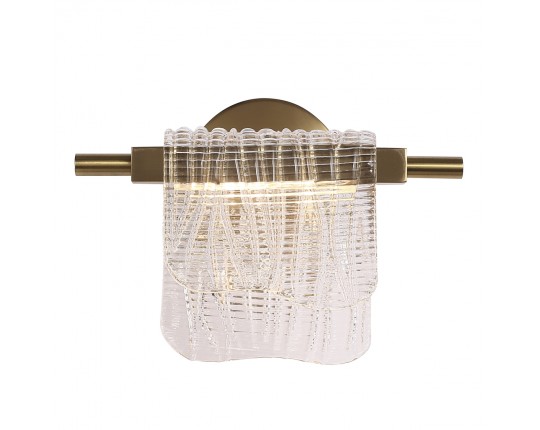 SL6021.201.06 Светильник настенный ST-Luce золотистый/прозрачный LED 1*6W 3000K