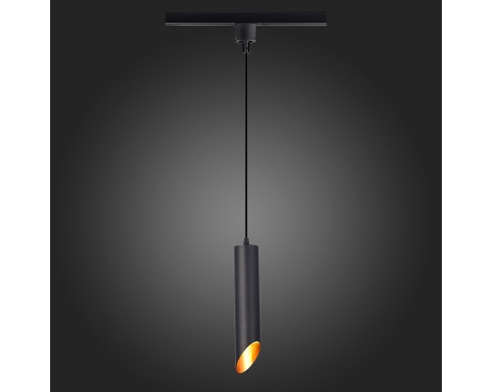 ST152.406.01 Светильник трековый Черный GU10 1*50W IP20 D60xH300 220V Без ламп