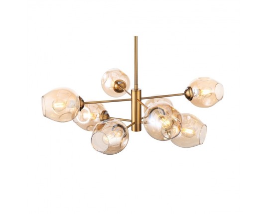 SL1500.203.08 Светильник подвесной ST-Luce Золотистый/Янтарный E14 8*40W