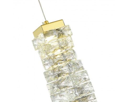 SL6010.203.08 Подвес ST-Luce Золотистый/Прозрачный LED 1*8W