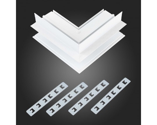 ST007.559.00 Внешний угол-соединитель для встраиваемого магнитного шинопровода ST-Luce Белый