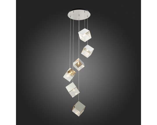 SL1182.103.06 Светильник подвесной ST-Luce Хром/Прозрачный, Хром G9 6*5W