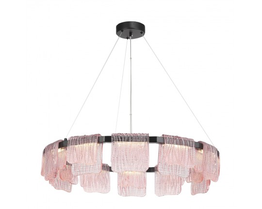 SL6021.403.66 Светильник подвесной ST-Luce черный/розовый LED 1*66W 3000K