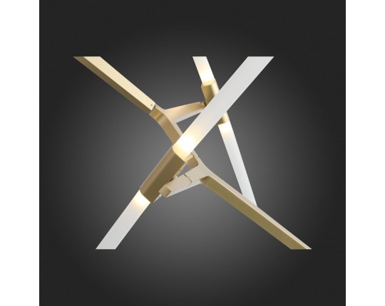 SL947.202.14 Люстра потолочная ST-Luce Золотистый/Белый G9 14*5W