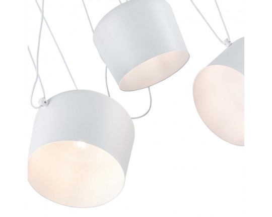 SLE120653-03 Светильник подвесной Белый/Белый E27 3*40W