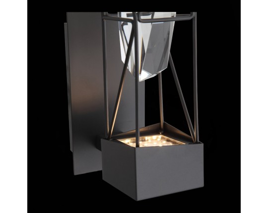 SL815.301.01 Бра ST-Luce Серый графит/Серый графит, Прозрачный LED 1*6W 4000K