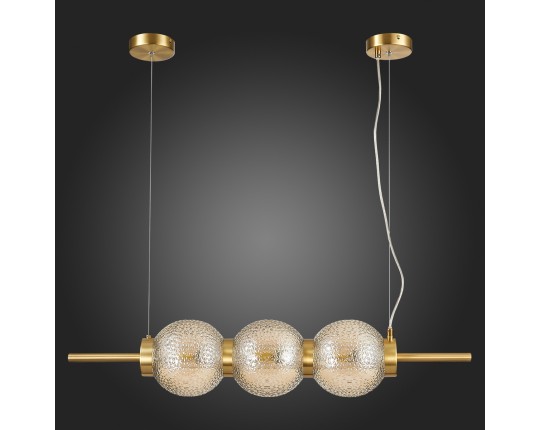 SL1155.313.03 Светильник подвесной ST-Luce Латунь/Коньячный E14 3*40W