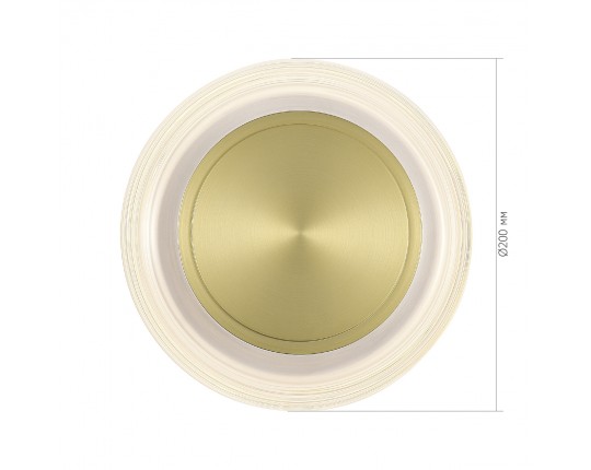 SL6239.201.03 Светильник настенный ST-Luce золото/прозрачный LED 1*7W 3000K