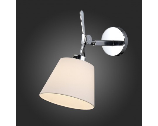 SL464.011.01 Бра ST-Luce Хром/Белый E27 1*40W (из 2-х коробок)