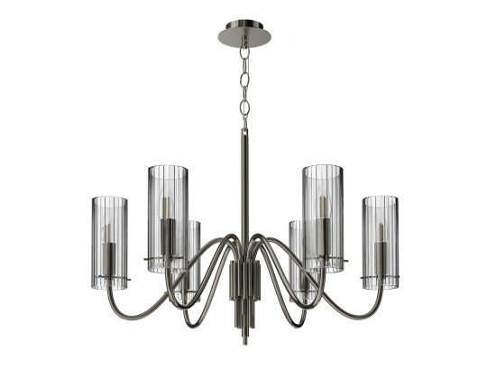 SL2005.103.06 Светильник подвесной ST-Luce никиль/прозрачный E14 6*40W