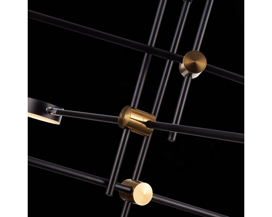 SL1604.432.06 Светильник потолочный ST-Luce Черный, Латунь/Черный LED 6*5W 3000K