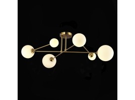 SLE2211-302-06 Светильник потолочный Латунь/Белый G9 LED 6*5W