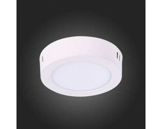 ST112.532.06 Светильник настенно-потолочный Белый LED 1*6W 3000K 330Lm Ra80 120° IP20 D110xH28 90-26