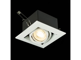 ST250.558.01 Св-к встр. Черный, Белый GU10 1*50W  IP20 L126xW126xH70 220V Без ламп