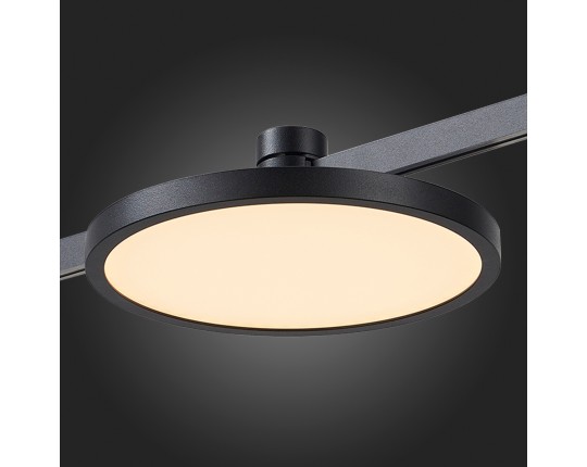 ST818.406.12 Магнитный трековый светильник FARM Черный LED 1*10W 3000K 500Lm Ra80 120 IP20 D168xH54