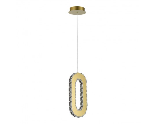 SL6506.203.01 Светильник подвесной ST-Luce Золотистый/Золотистый, Прозрачный LED 1*9W 3000K