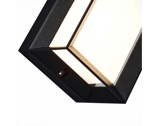 SL077.411.01 Светильник уличный настенный ST-Luce Черный/Белый LED 1*6W 3000K