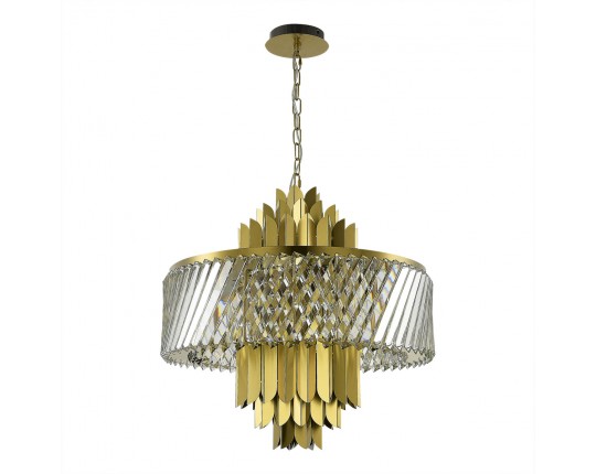 SL1635.303.09 Люстра подвесная ST-Luce Латунь/Прозрачный E14 9*40W