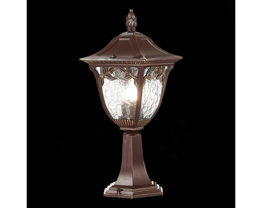 SL083.705.01 Светильник уличный наземный ST-Luce Кофейный/Кофейный, Прозрачный E27 1*60W