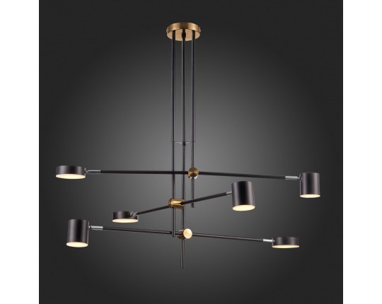 SL1604.432.06 Светильник потолочный ST-Luce Черный, Латунь/Черный LED 6*5W 3000K