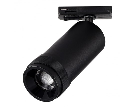 ST385.436.10 Св-к трек. Zoom Черный LED 1*10W 3000K 900Lm Ra 10-55° IP20 D55xH125 220V