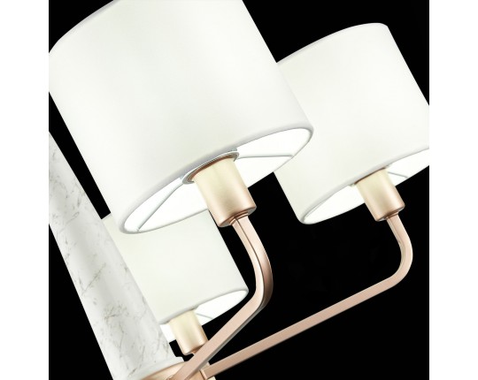 SL1163.203.05 Светильник подвесной ST-Luce Матовое золото/Белый E14 5*40W